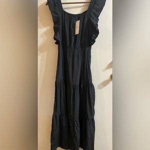 Pretty Garden black summer dress